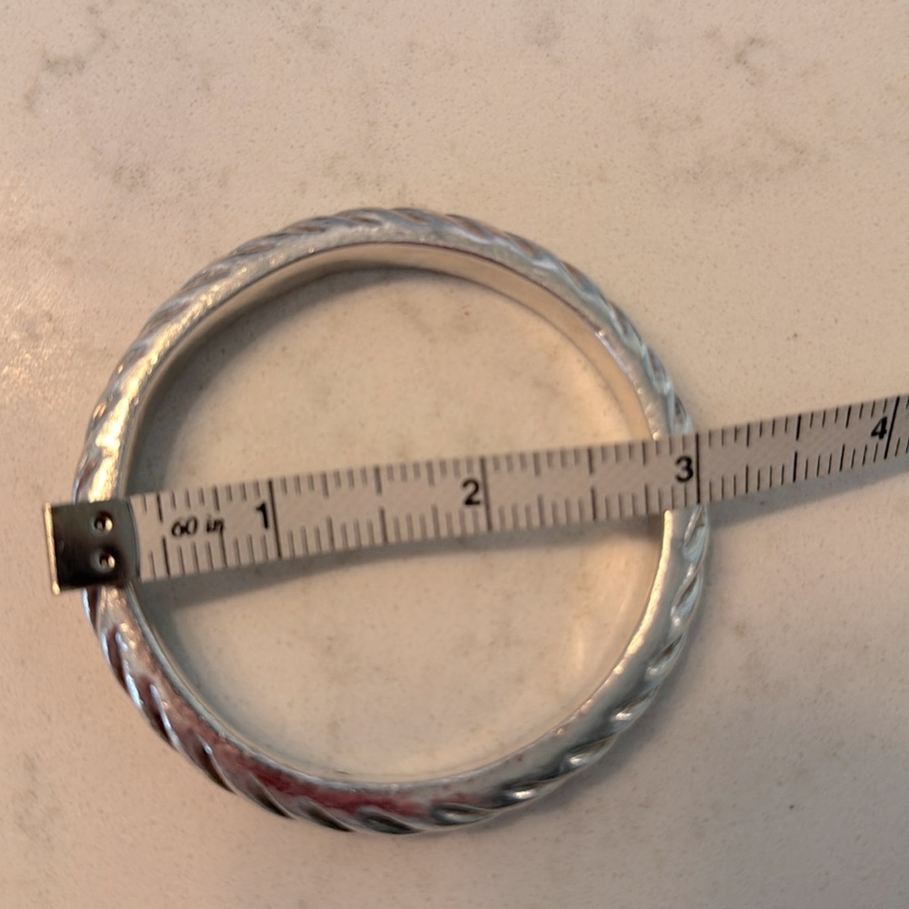 Simon Sebag sterling silver bangle bracelet - Picture 3 of 5